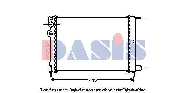 AKS DASIS Радиатор, охлаждение двигателя 060640N